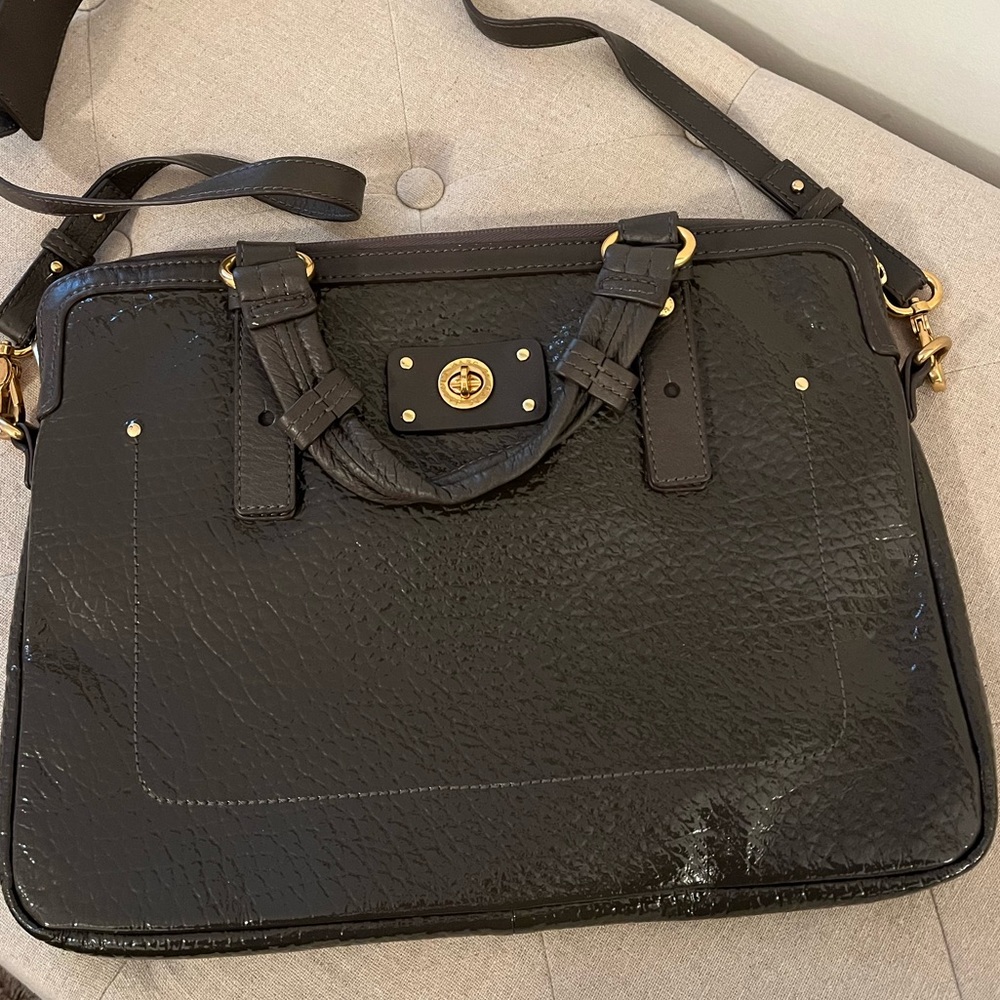 Marc by Marc Jacobs Leather Laptop Crossbody Bag